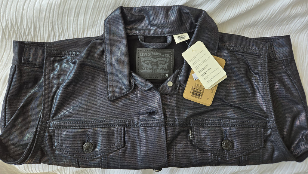 Levi’s Metallic Denim Two Piece Set (Vest XL + Skirt 33)