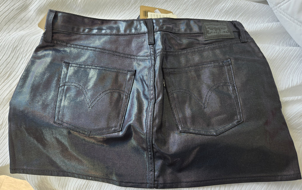 Levi’s Metallic Denim Two Piece Set (Vest XL + Skirt 33)