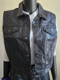 Levi’s Metallic Denim Two Piece Set (Vest XL + Skirt 33)