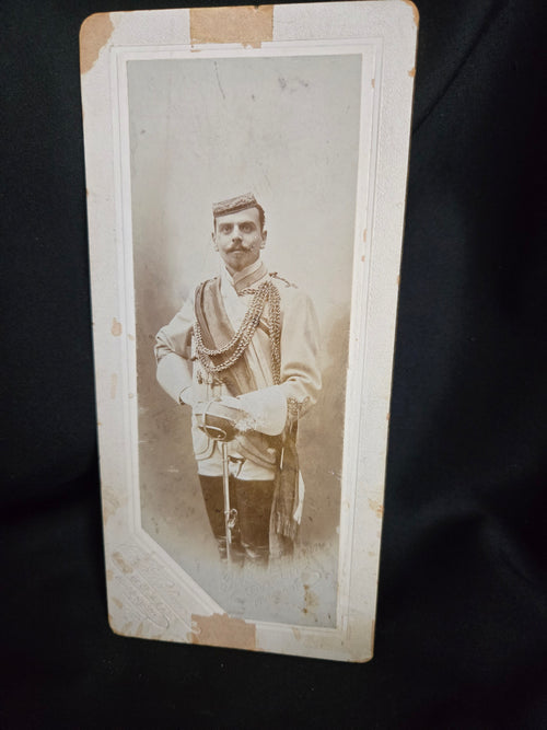 1904 Austrian Corps Portrait with Wax Seal — Academic Nobility Archive Piece