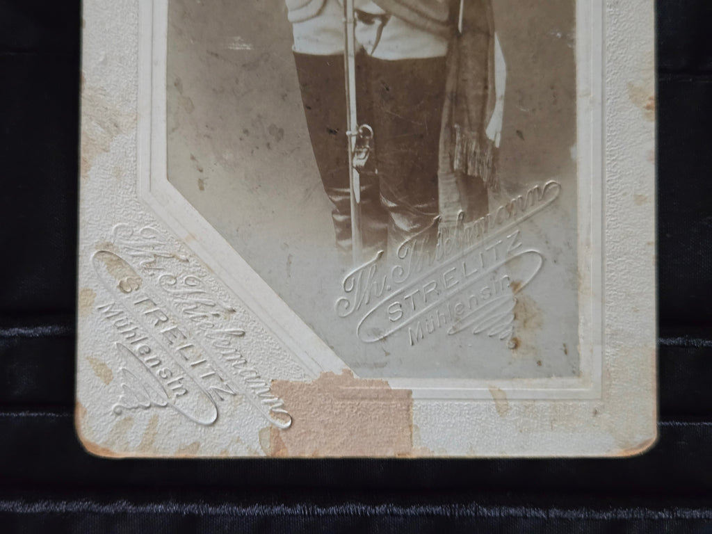 1904 Austrian Corps Portrait with Wax Seal — Academic Nobility Archive Piece