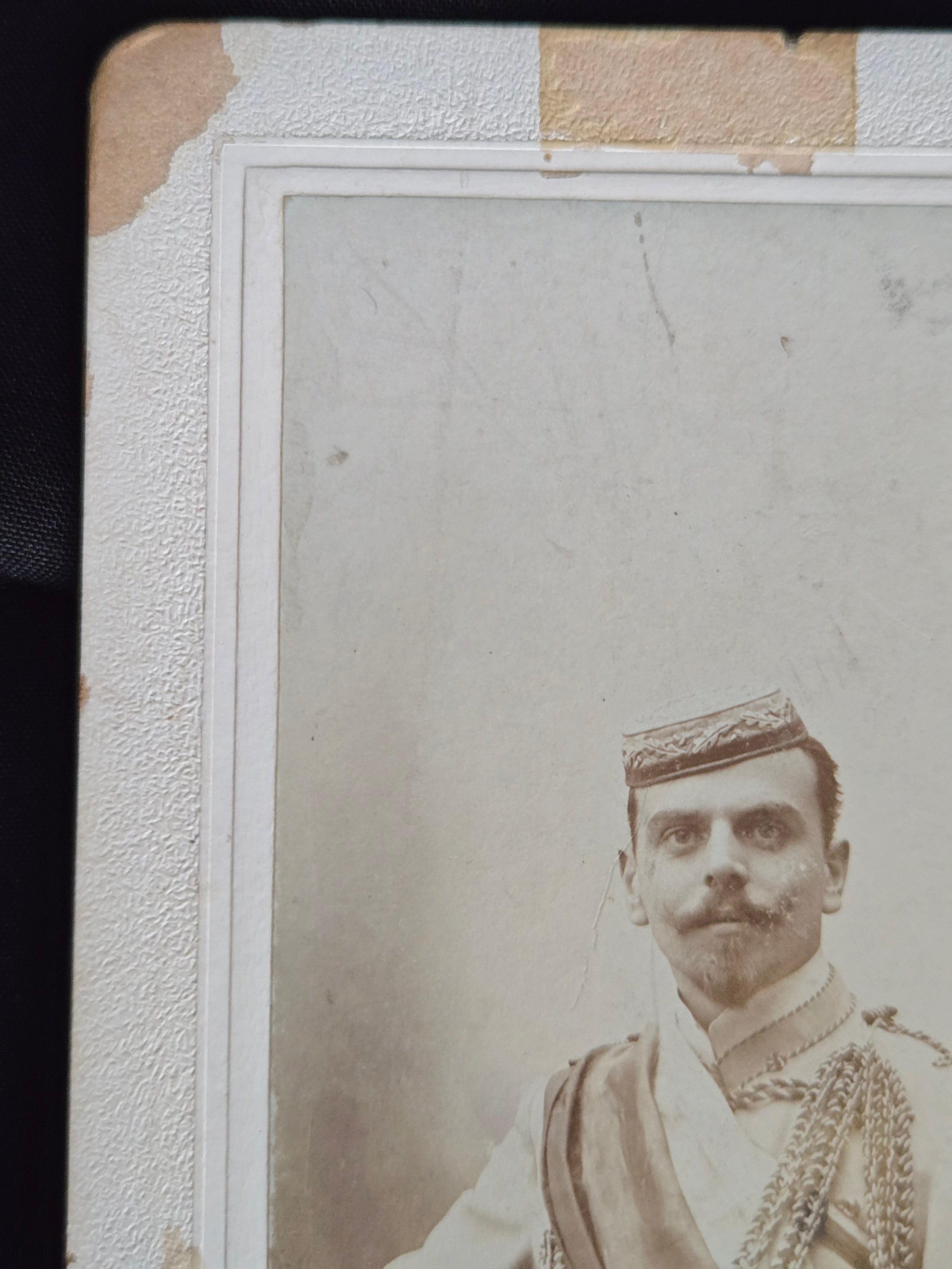 1904 Austrian Corps Portrait with Wax Seal — Academic Nobility Archive Piece