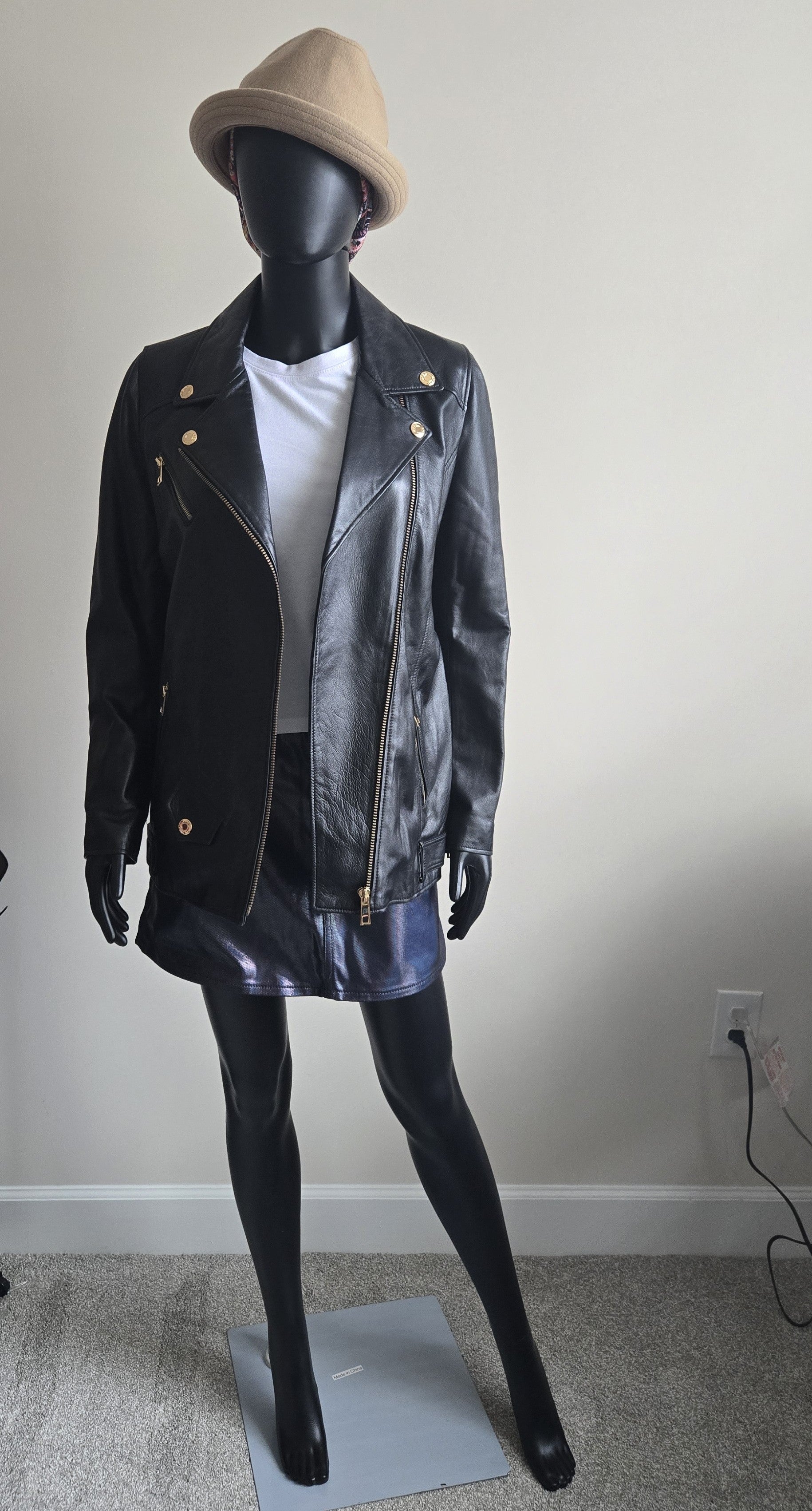 ROBO x 32 Diciembre x Jehee Sheen Italian Lamb Leather Moto Jacket