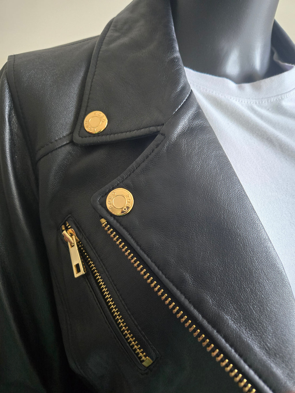 ROBO x 32 Diciembre x Jehee Sheen Italian Lamb Leather Moto Jacket