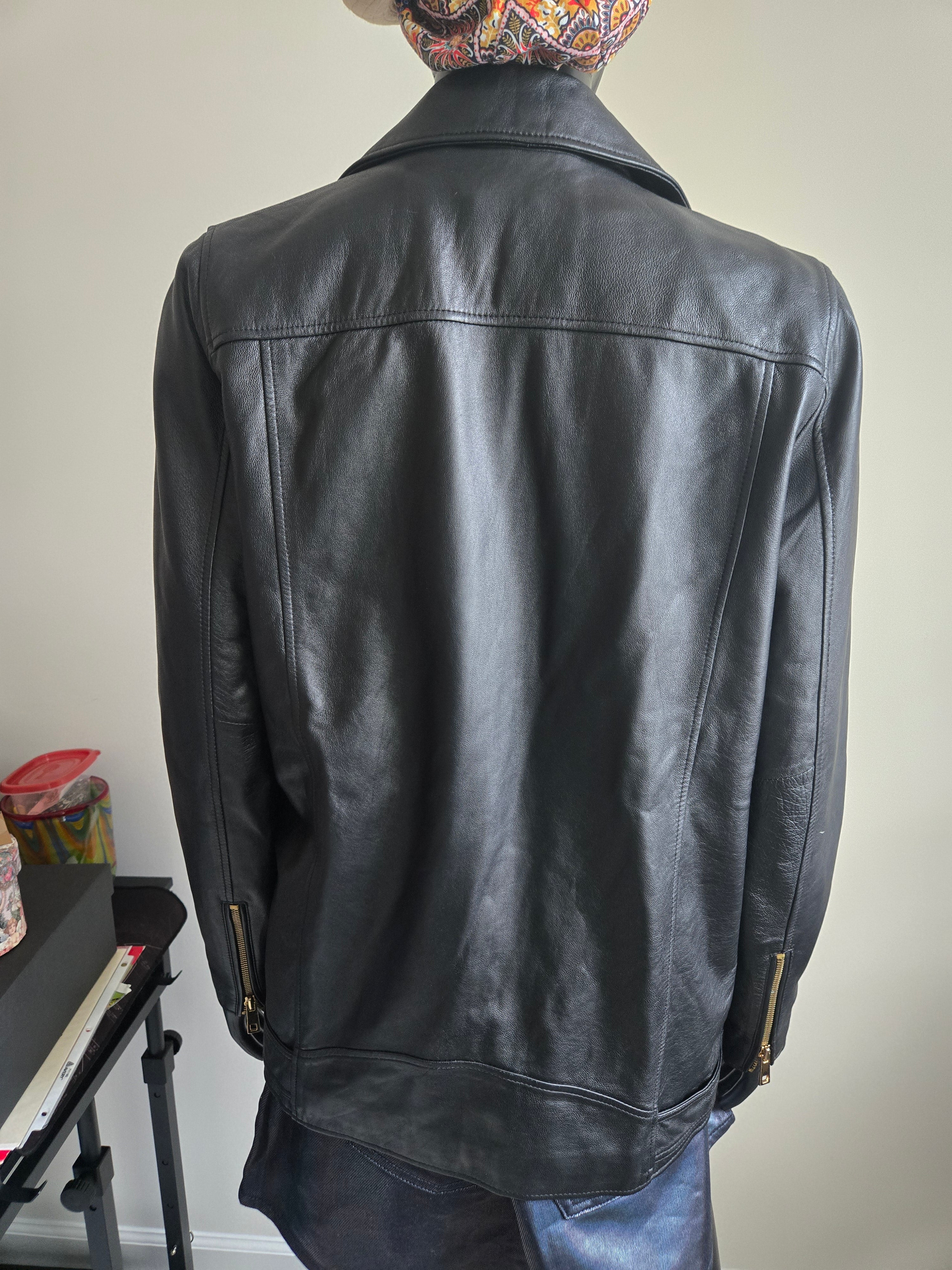 ROBO x 32 Diciembre x Jehee Sheen Italian Lamb Leather Moto Jacket